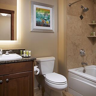 Sunrise Lodge by Hilton Grand Vacations — Sample Bathroom