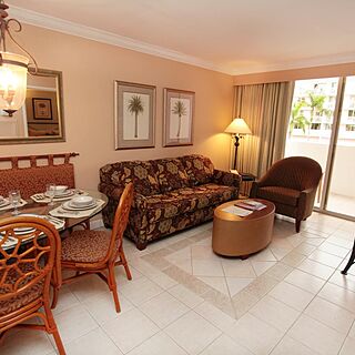 Palm Beach Shores Resort and Vacation Villas &mdash; Sample Living Area