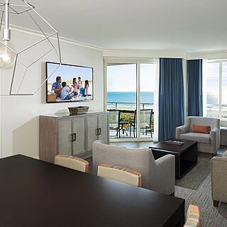 Ocean Oak Resort by Hilton Grand Vacations — Sample Living Area