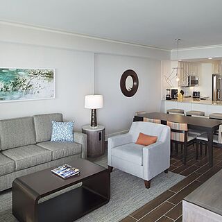Ocean Oak Resort by Hilton Grand Vacations — Sample Living Area