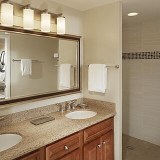 Hilton Grand Vacations at SeaWorld — Bathroom