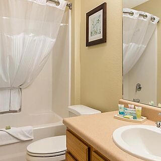 The Falls Village Resort — Sample unit bathroom