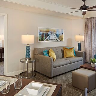 Hilton Grand Vacations at Anderson Ocean Club — Sample Living Area