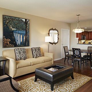 Hilton Grand Vacations at Tuscany Village — Sample Living Area
