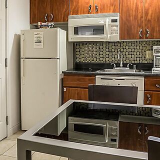 Bluegreen Club 36 — One-bedroom standard kitchen; Two-bedroom combined includes this unit and the other one-bedroom unit.