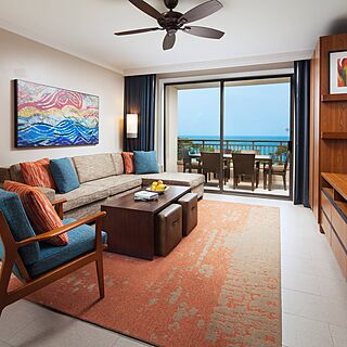 The Westin Nanea Ocean Villas — Sample Living Area
