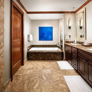 The Ritz-Carlton Club, Vail — Sample Bathroom With Whirlpool Spa Bathtub