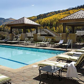 The Ritz-Carlton Club, Vail — Heated Pool and Two Hot Tubs and Shaded Cabanas