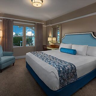 Disney's Beach Club Villas — Sample unit bedroom
