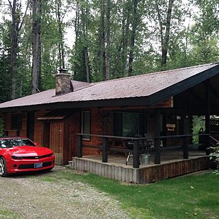 Glacier Wilderness Resort — Outside view of Cabin # 5