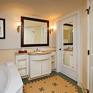 Disney's Saratoga Springs Resort & Spa — Sample unit bathroom