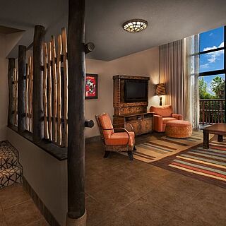 Disney's Animal Kingdom Villas - Jambo House &mdash; Sample Living Area
