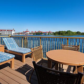 Disney's Polynesian Villas & Bungalows — Sample Bungalow Patio