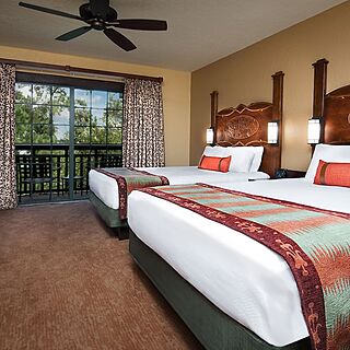 Boulder Ridge Villas at Disney's Wilderness Lodge — Sample second bedroom in two-bedroom villas