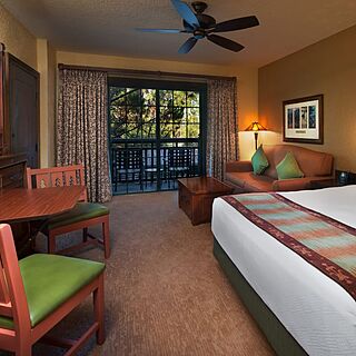 Boulder Ridge Villas at Disney's Wilderness Lodge — Sample Studio Unit; Second bedroom in two-bedroom lockoff villas.