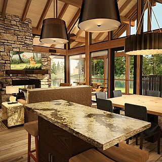 Copper Creek Villas & Cabins at Disney's Wilderness Lodge — Sample Cabin Living Area