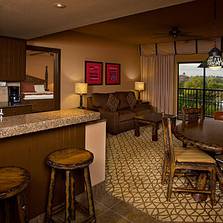 Disney's Animal Kingdom Villas - Kidani Village — Sample One-Bedroom Villa Living Area