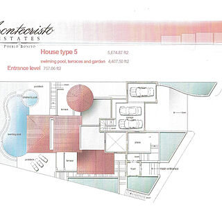 Montecristo Estates by Pueblo Bonito &mdash; Five-Bedroom Entrance Level Floorplan