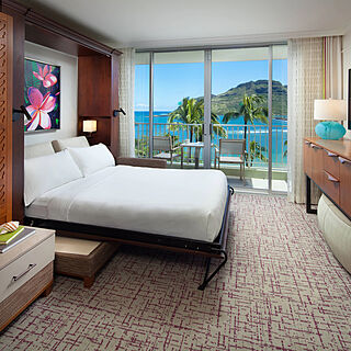 Marriott's Kauai Beach Club — Living Area with Murphy Bed