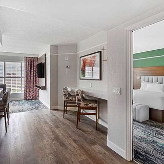 Hilton Grand Vacations at the Flamingo — Sample Living Area