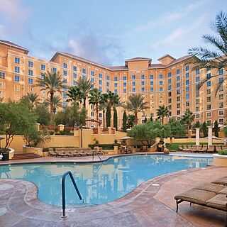 Club Wyndham Grand Desert — Pool With Loungers and Tables