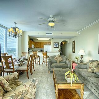 Blue Heron Beach Resort — Sample Living Area