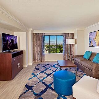 Hilton Grand Vacations on Paradise &mdash; Sample Living Area