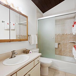 Kona Billfisher Resort — Sample Bathroom