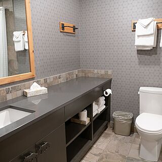 Banff Rocky Mountain Resort — Sample Bathroom