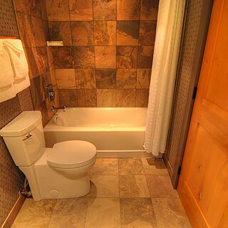 Banff Rocky Mountain Resort — Sample Bathroom