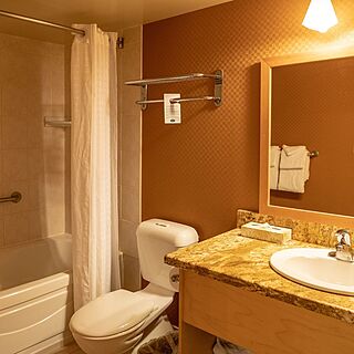 Banff Rocky Mountain Resort — Sample Bathroom