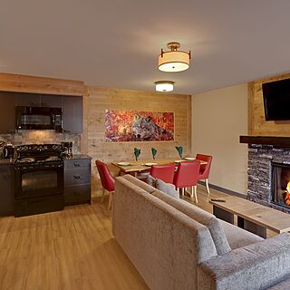 Banff Rocky Mountain Resort — Sample Living Area