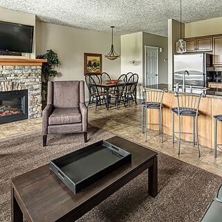 Bighorn Meadows on the Springs at Radium Golf Resort — Sample Living Area