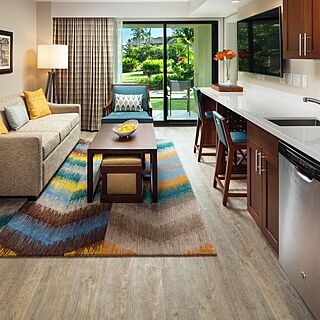 Sheraton Kauai Resort Villas — Sample Living Area