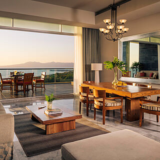Grand Luxxe at Vidanta Nuevo Vallarta — Sample living area in some two-bedroom villas