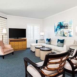 Marriott's SurfWatch &mdash; Sample Living Area (see below for unit-type specific photos)