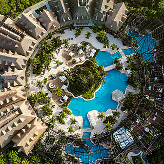 The Grand Mayan at Vidanta Riviera Maya — The Grand Mayan Sanctuary Pool Aerial