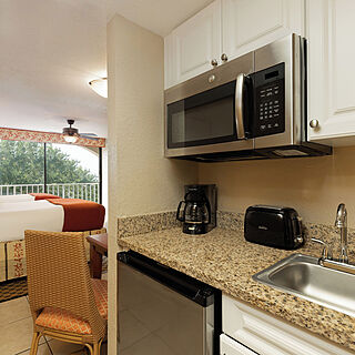Westgate Towers — Sample kitchenette in studio units