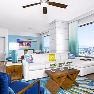 Margaritaville Vacation Club by Wyndham - Desert Blue — Sample Living Area