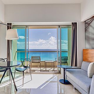 Live Aqua Beach Resort Cancun — Sample Living Area