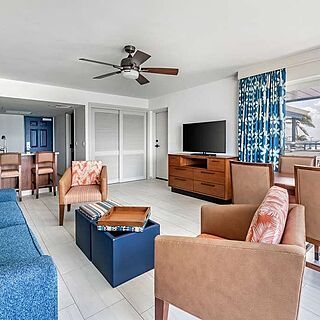 Hilton Vacation Club Flamingo Beach St. Maarten — Sample Living Area