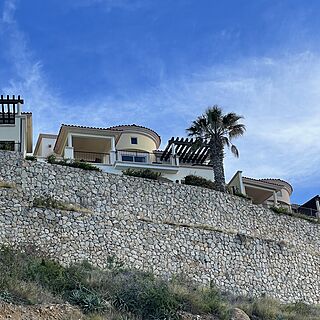 Rear of the Villa from the road below