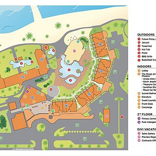Divi Aruba Phoenix Beach Resort — Resort Map