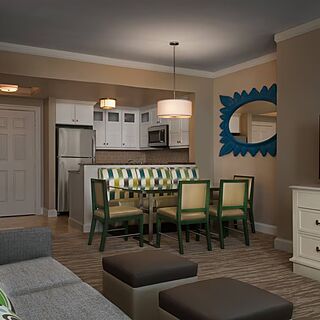 Marriott's OceanWatch Villas at Grande Dunes — Sample Living and Dining Area