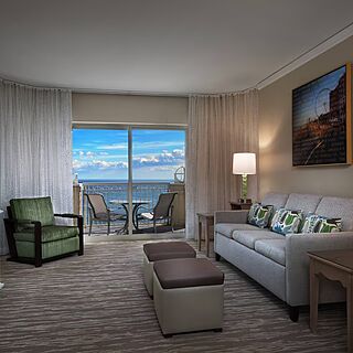 Marriott's OceanWatch Villas at Grande Dunes — Sample Living Area