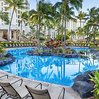 Marriott's Ko Olina Beach Club — Pool With Loungers and Umbrellas