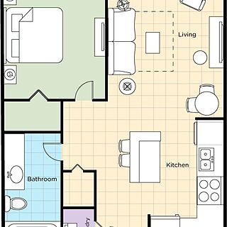 WorldMark Austin — One-Bedroom Suite Floorplan
