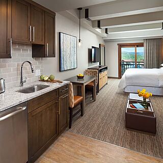 Sheraton Steamboat Resort Villas — Sample Kitchen and Living Area