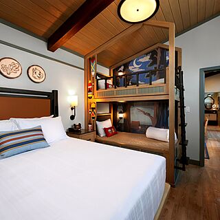 The Cabins at Disney's Fort Wilderness Resort — Sample Bedroom