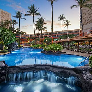 Marriott's Maui Ocean Club - Molokai, Maui & Lanai Towers — Pool With Waterfall